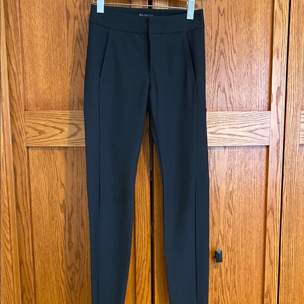 Athleta Black Straight Leg Pants